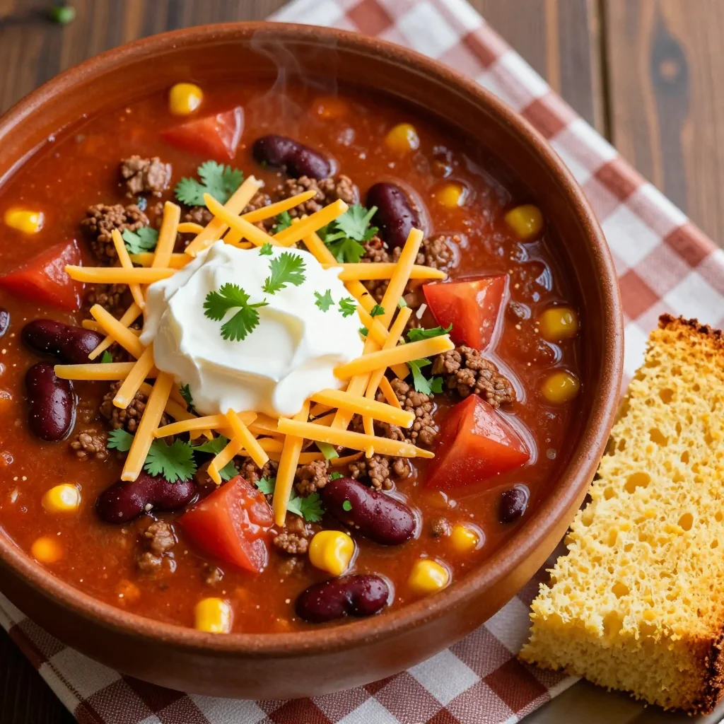 Budget Taco Soup With Cornbread For Crowds