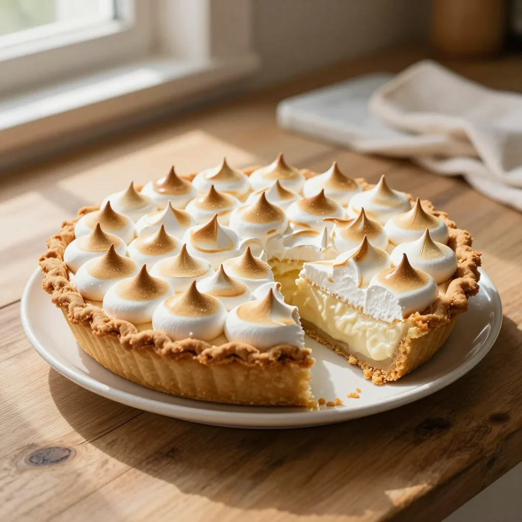 Coconut Cream Pie with Meringue Topping