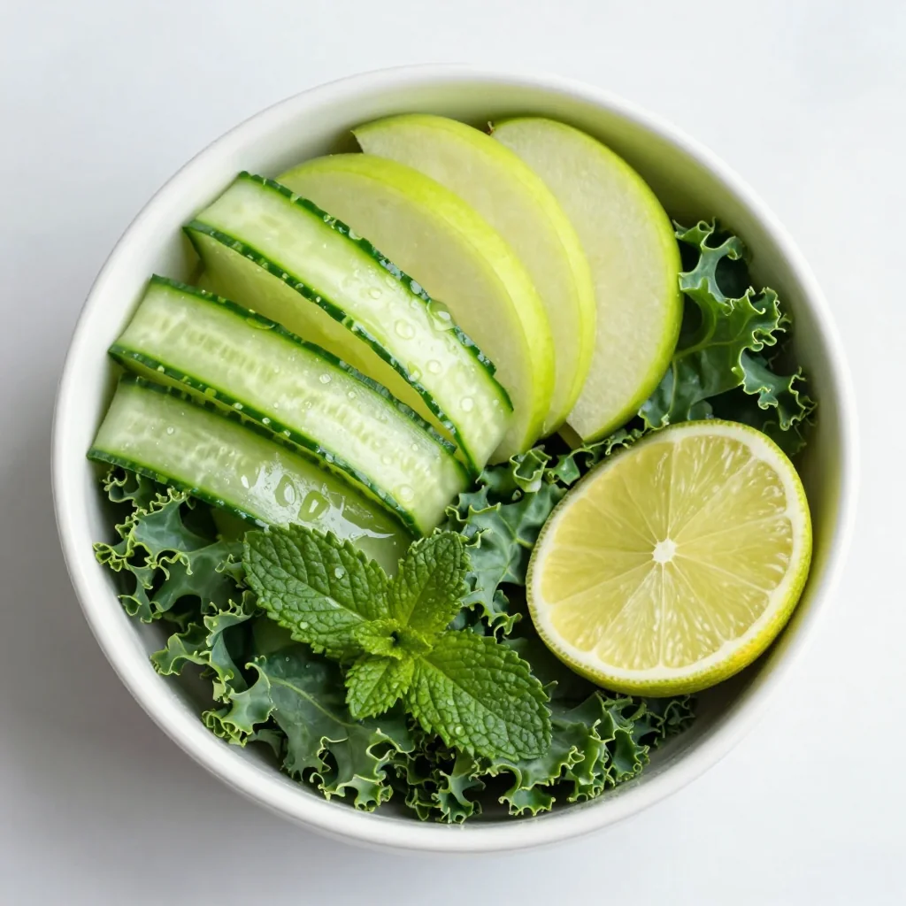 New Year's Day Detox Green Apple and Cucumber