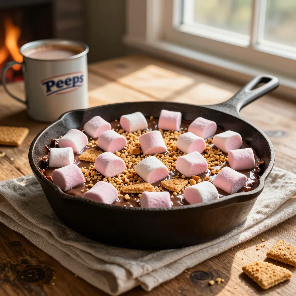 Peeps S'mores Skillet Dip