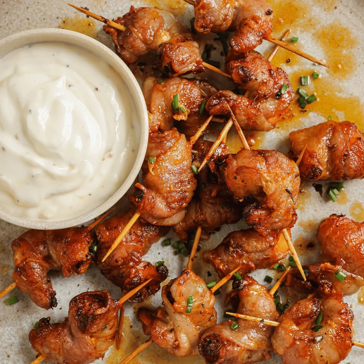 Air Fryer Bacon Wrapped Shrimp