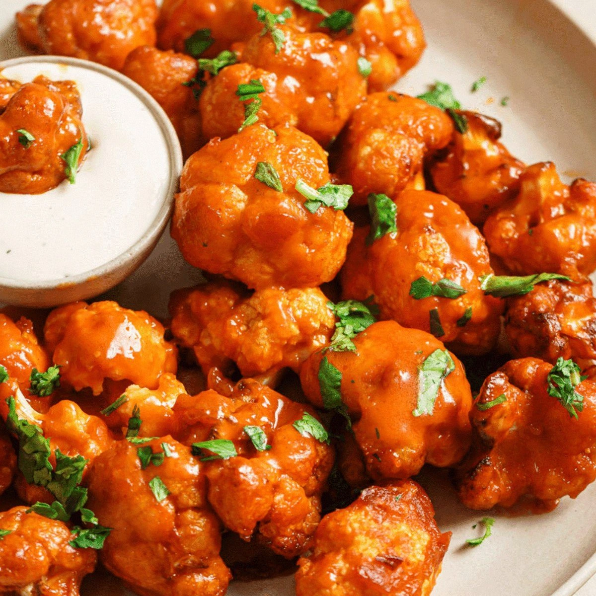 Air Fryer Buffalo Cauliflower