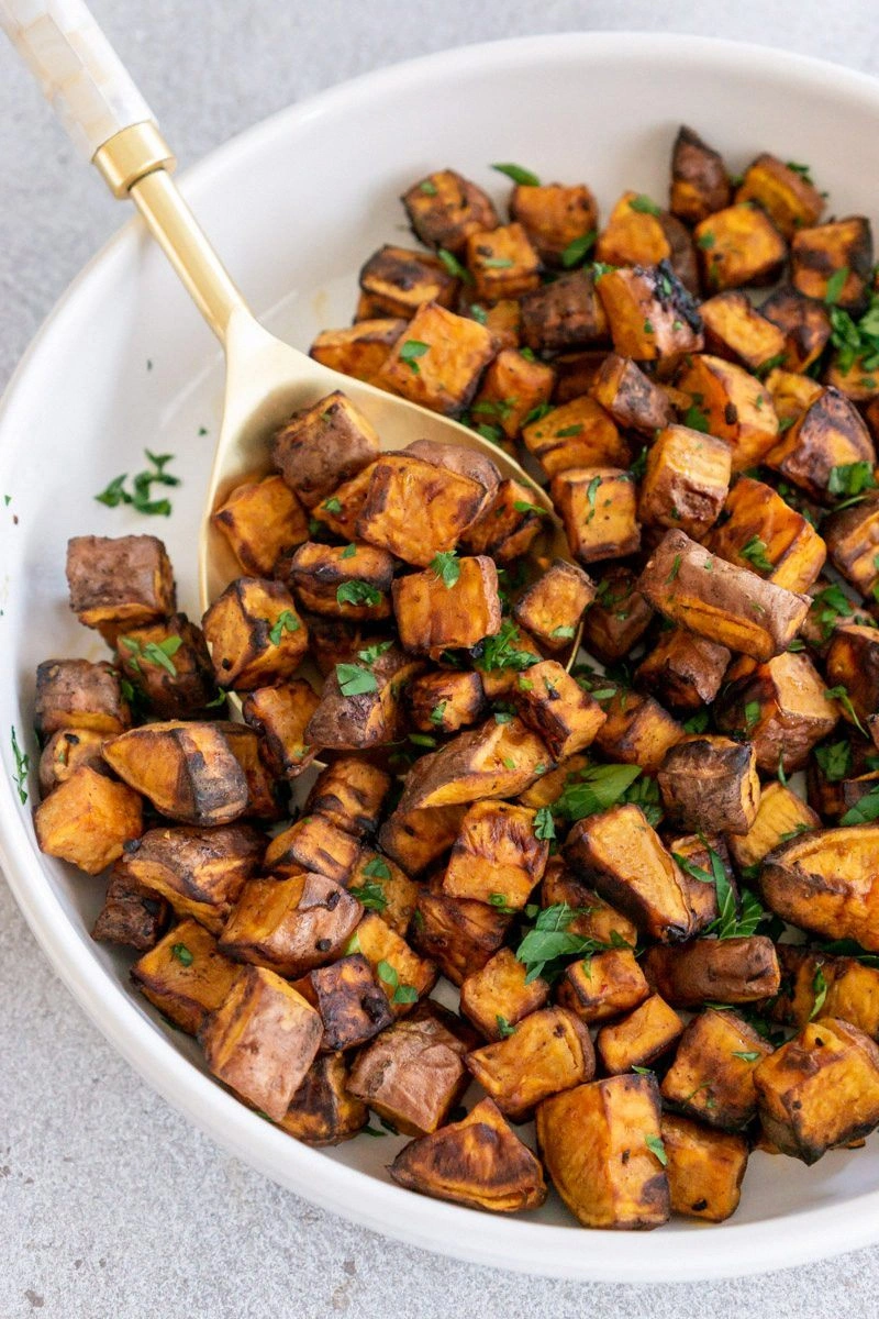 Air Fryer Sweet Potato Cubes