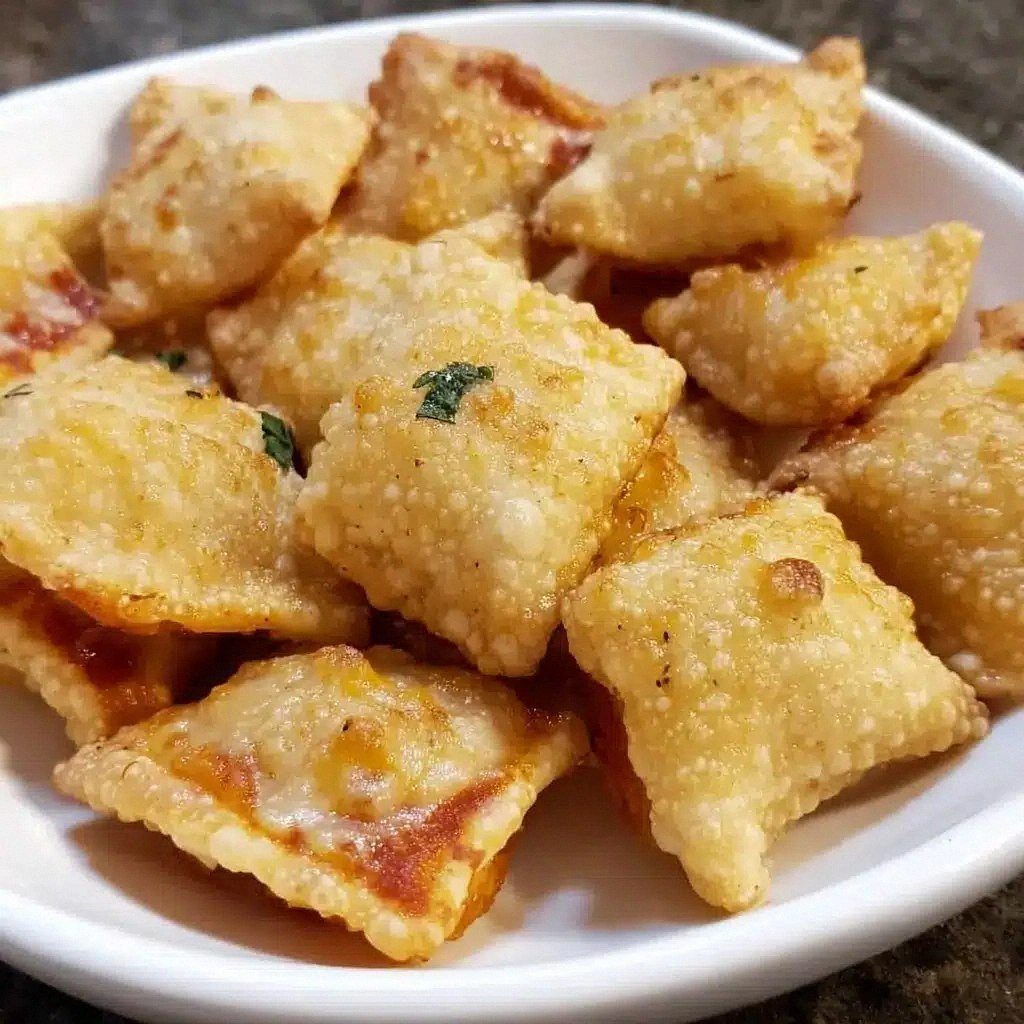 Air Fryer Wonton Pizza Bites R