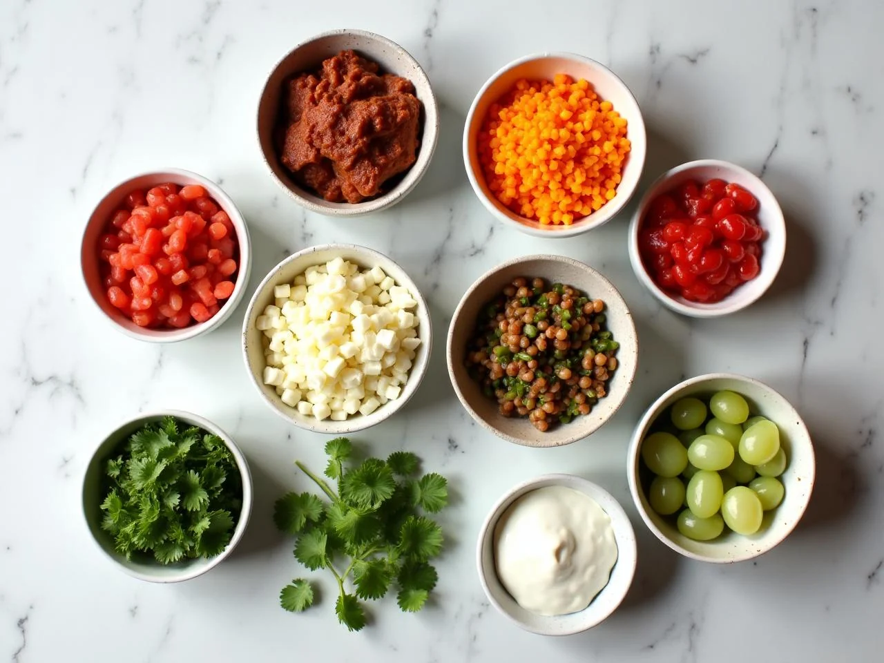 Ingredients for Al Pastor Burrito Bowl