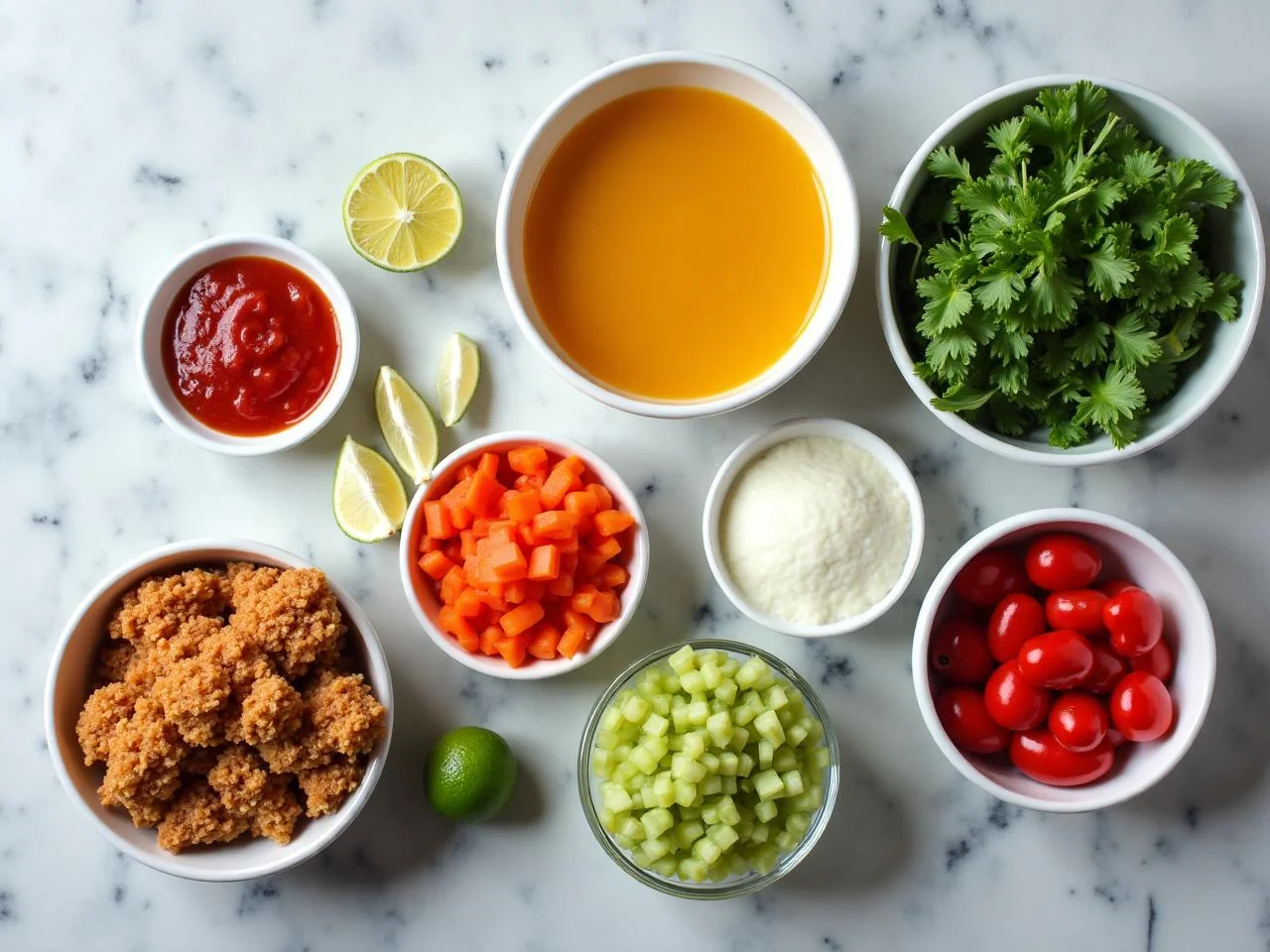 Ingredients for Al Pastor Tacos