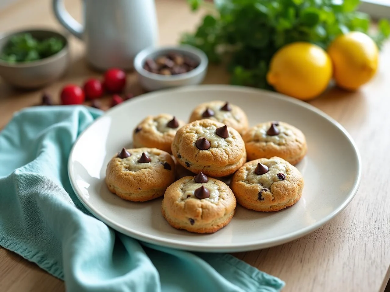 Almond Flour Chocolate Chip Cookies