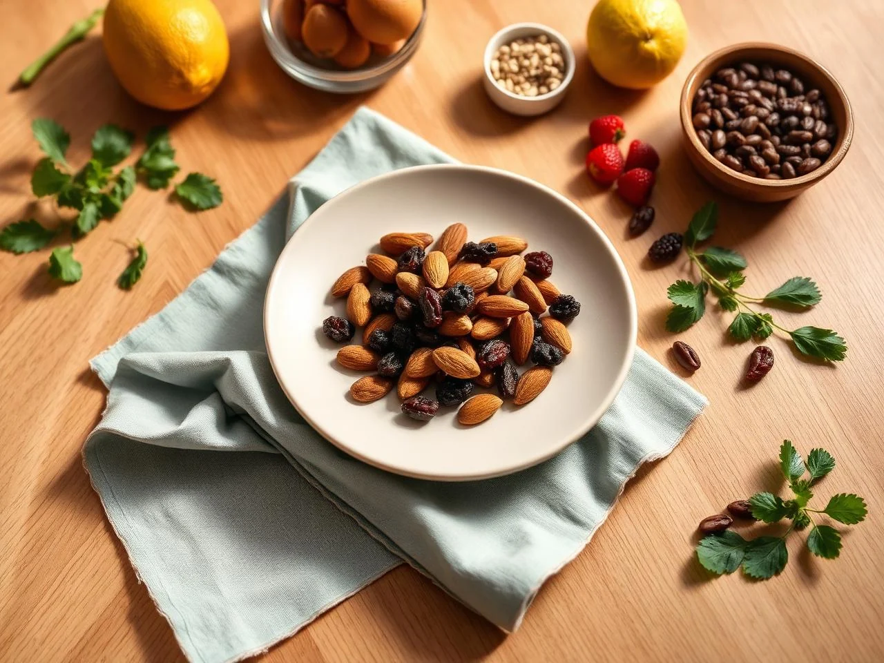 Almonds And Raisins