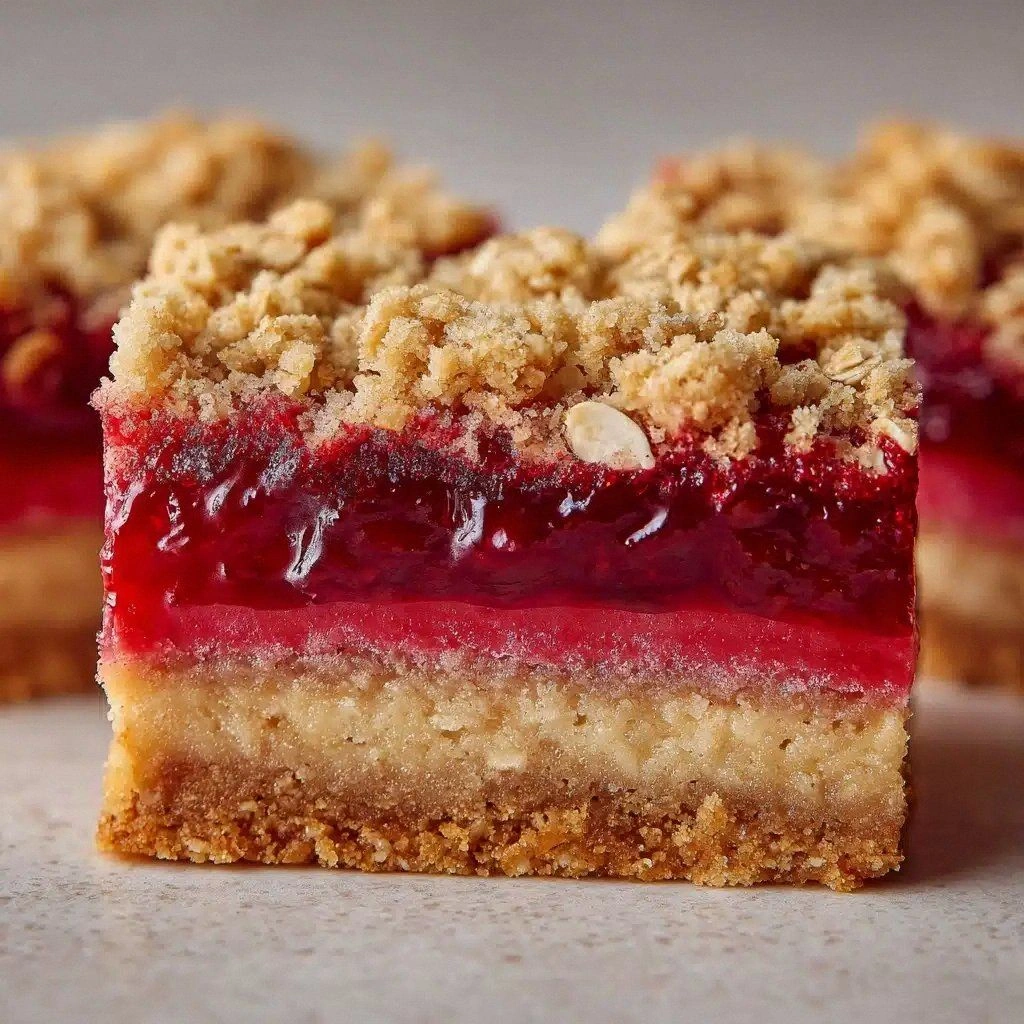Amish Oatmeal Rhubarb Bars Rec