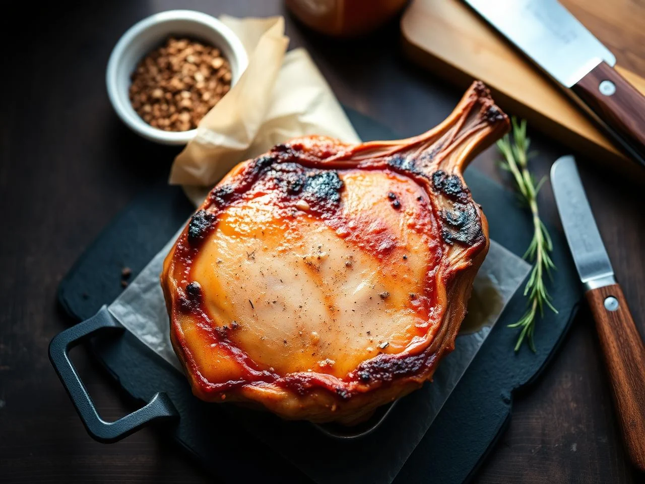 Apple Cider Braised Pork Chops