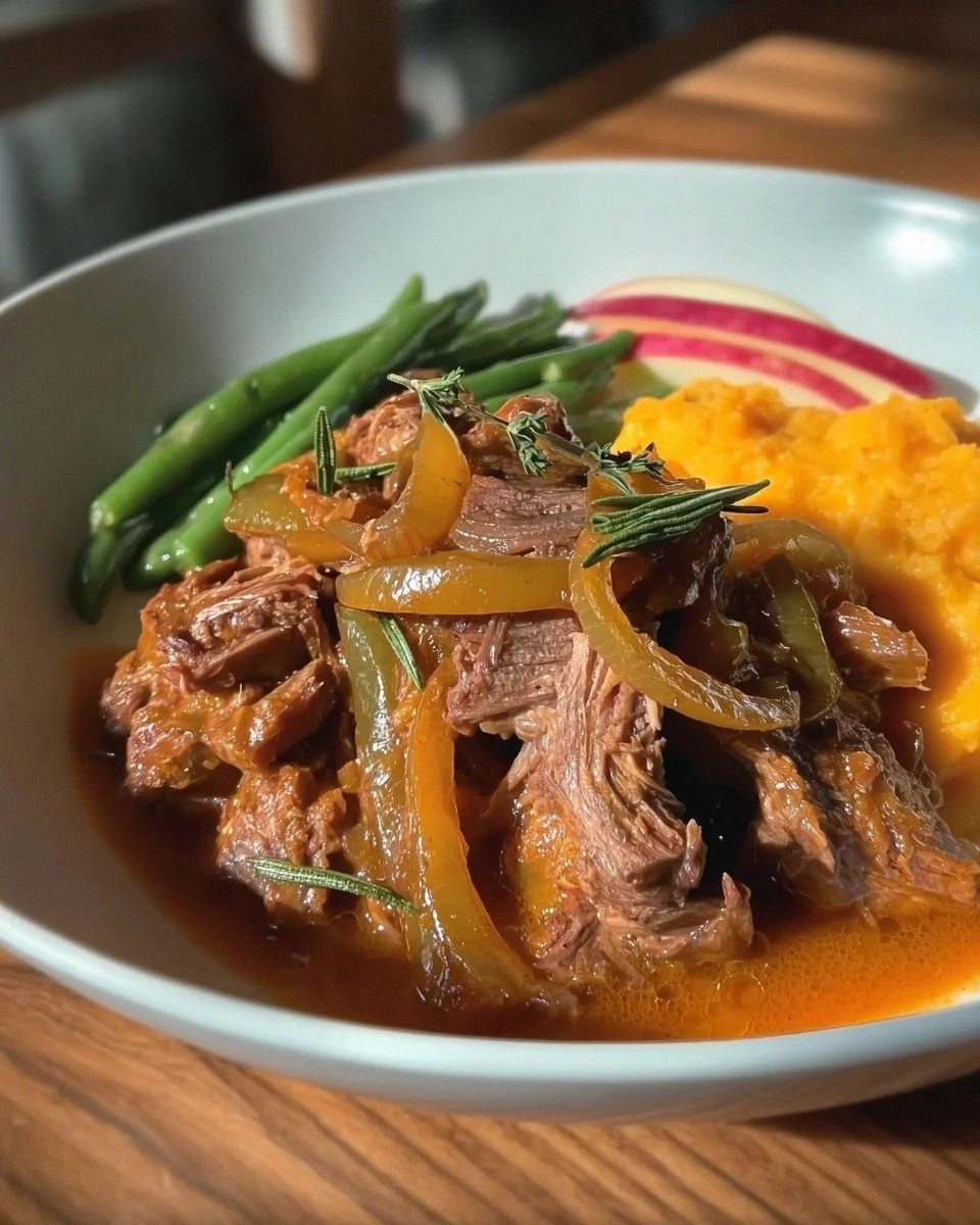 Apple Cider Braised Pork Shoulder