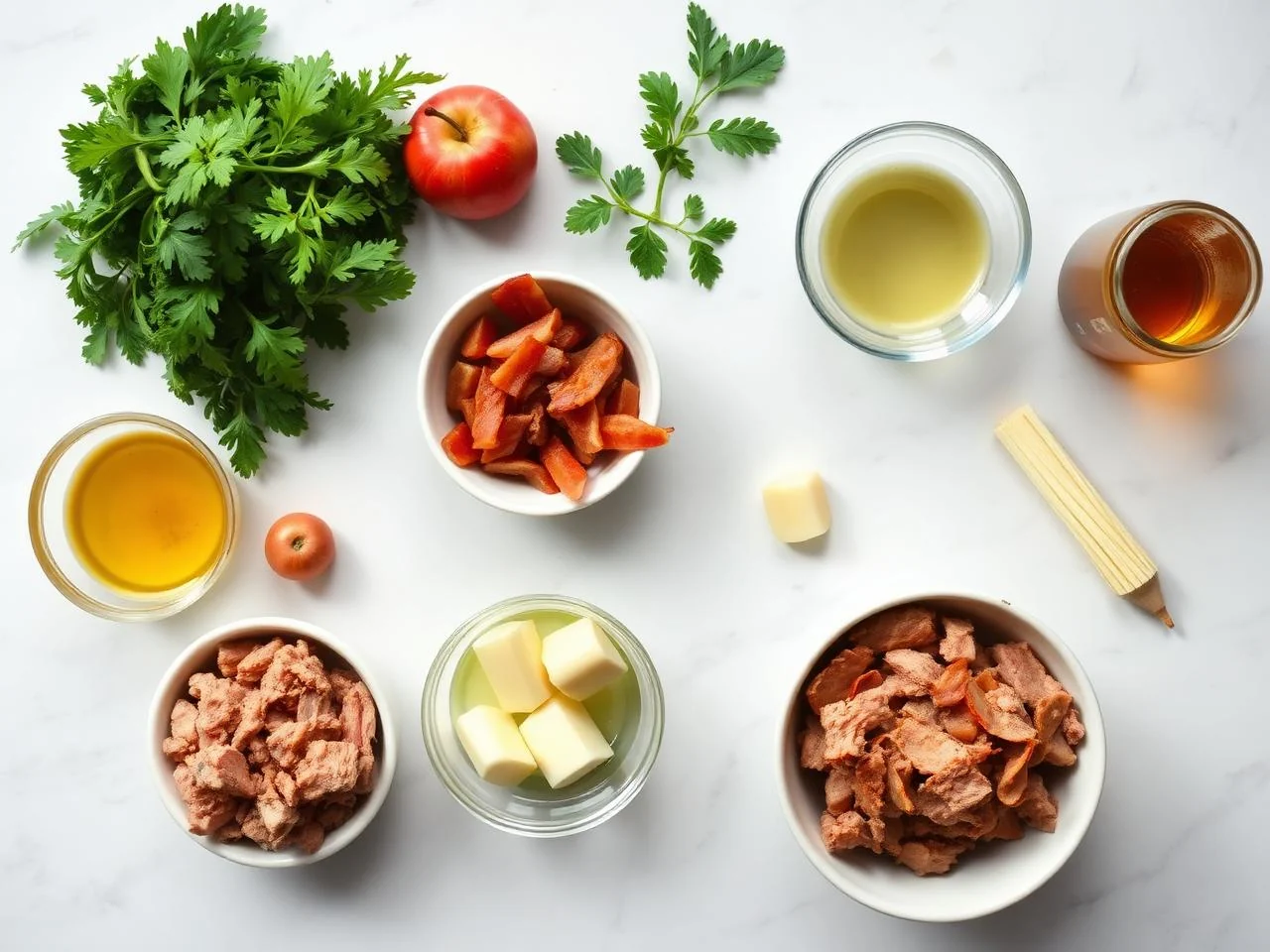 Ingredients for Apple Cider Pulled Pork