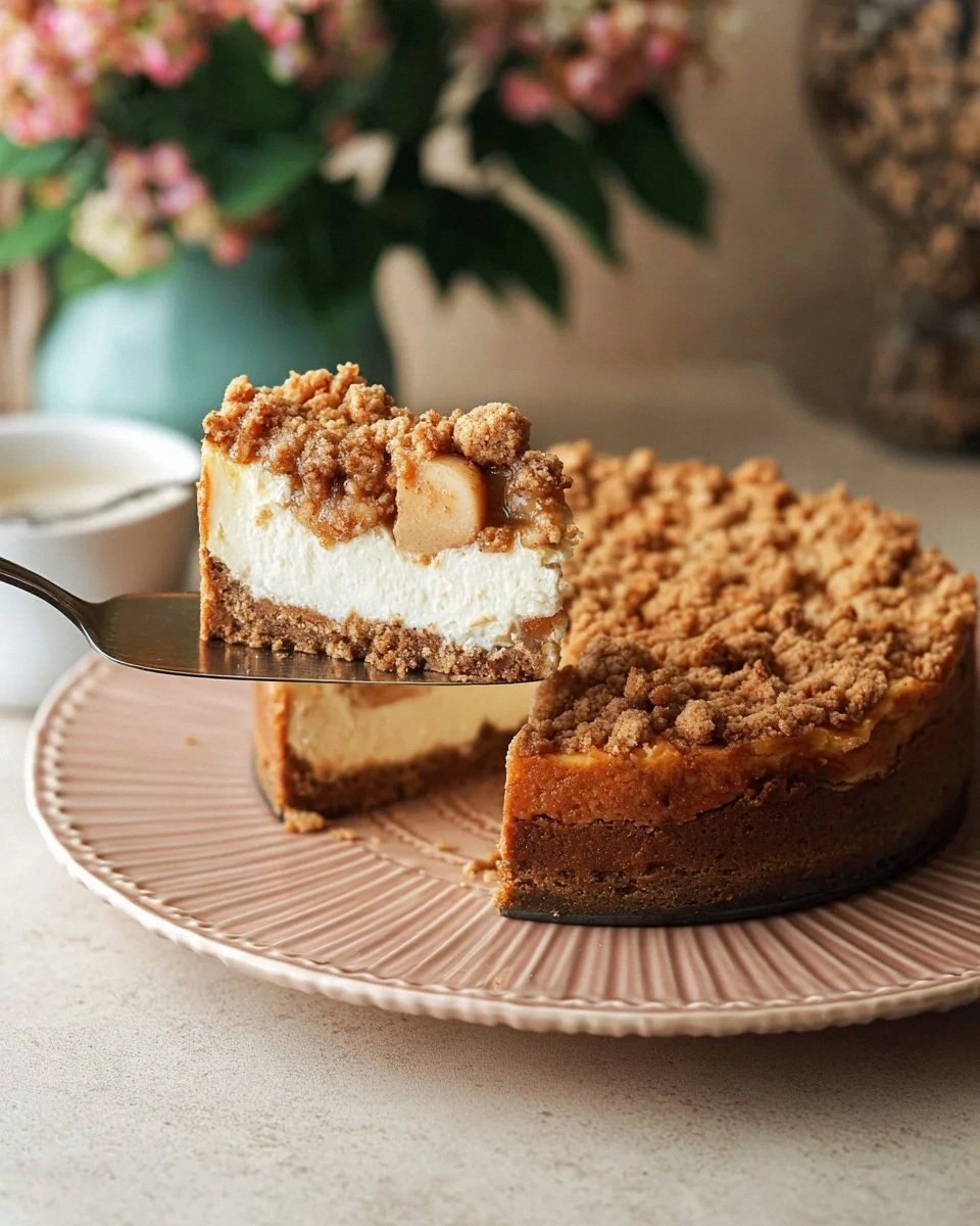 Apple Crumble Cheesecake