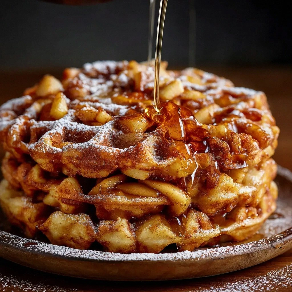 Apple Fritter Waffle Donuts (T