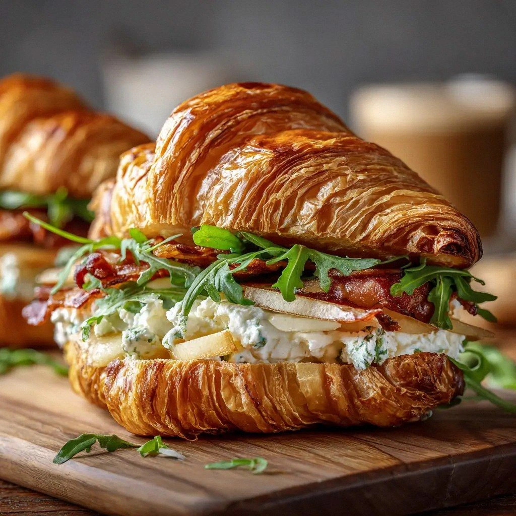 Apple Goat Cheese Croissant: T