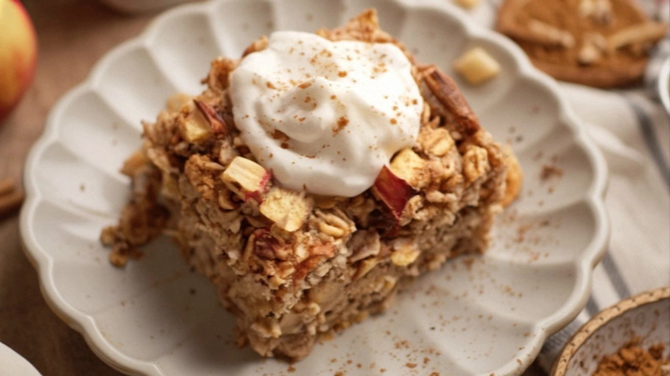 Apple Pie Baked Oatmeal (Healt