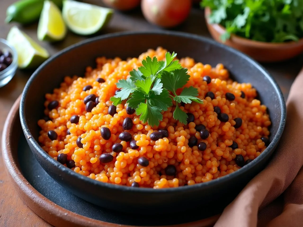 Arroz Con Frijoles Negros