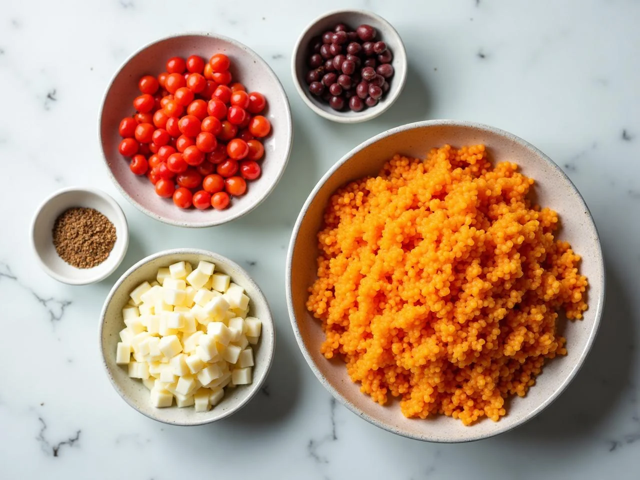 Ingredients for Arroz Con Vegetales