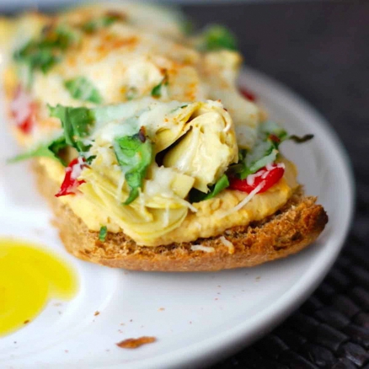 Artichoke and Red Pepper Melt