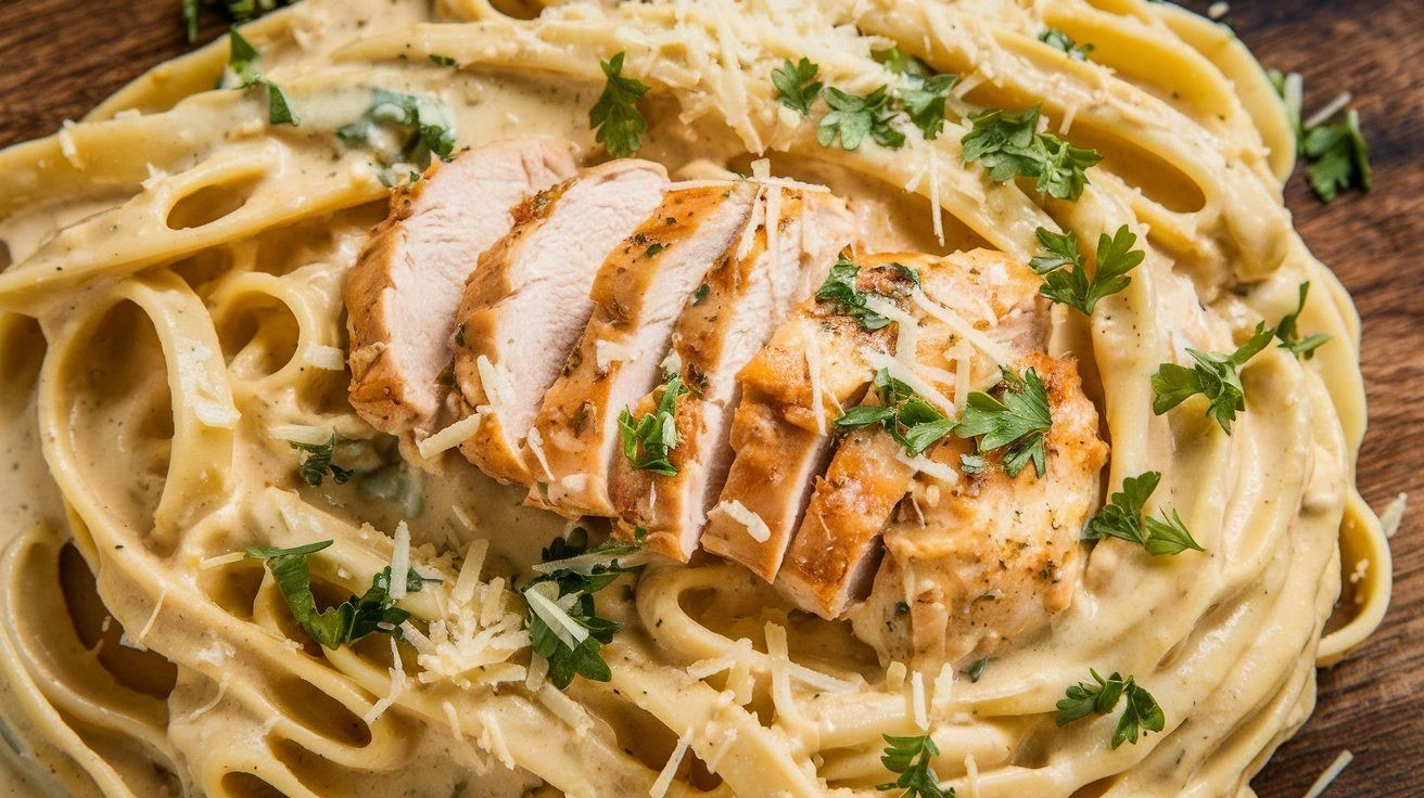 Asiago Chicken Pasta: Flavorfu