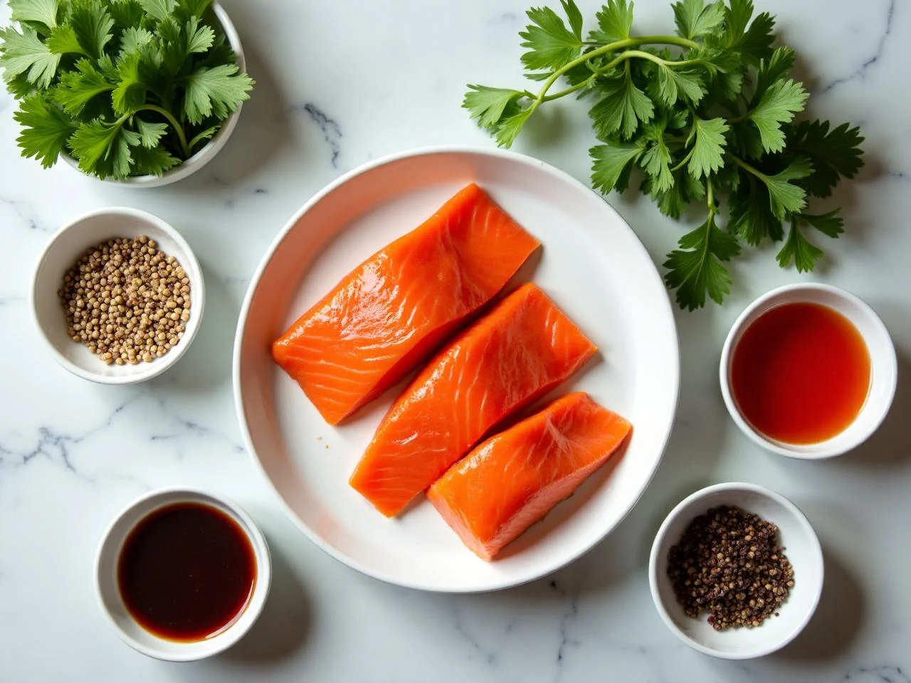 Ingredients for Asian Glazed Salmon