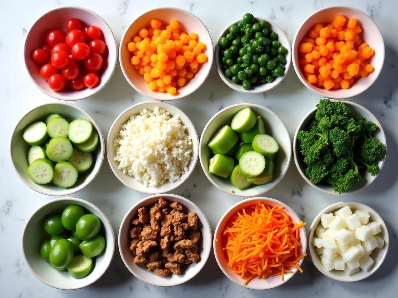 Ingredients for Asian Sesame Ramen Slaw