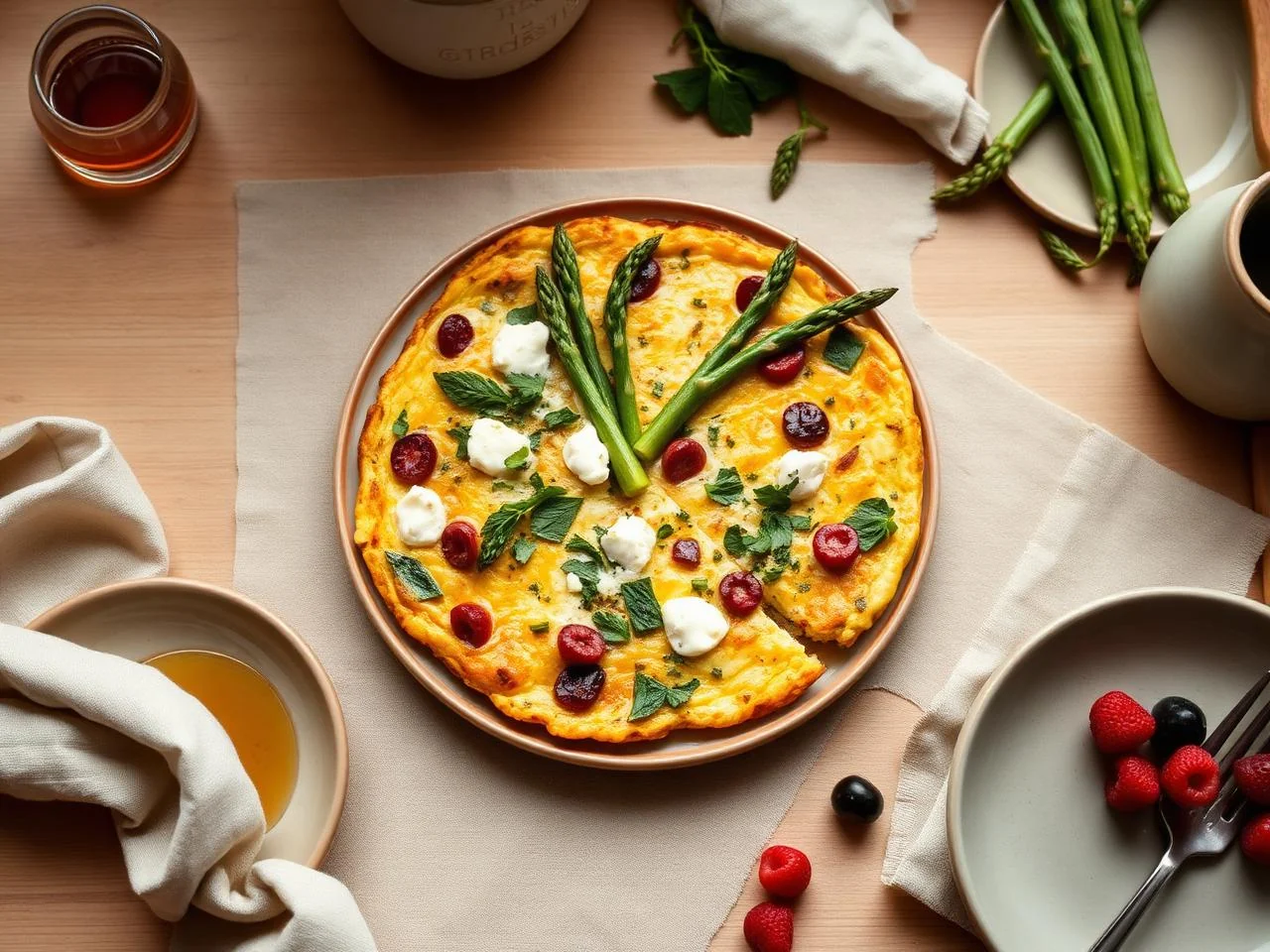 Asparagus And Goat Cheese Frittata