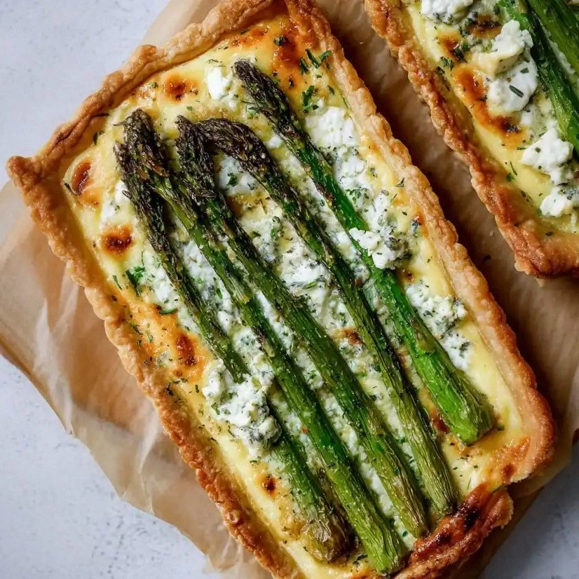 Asparagus and Goat Cheese Tart