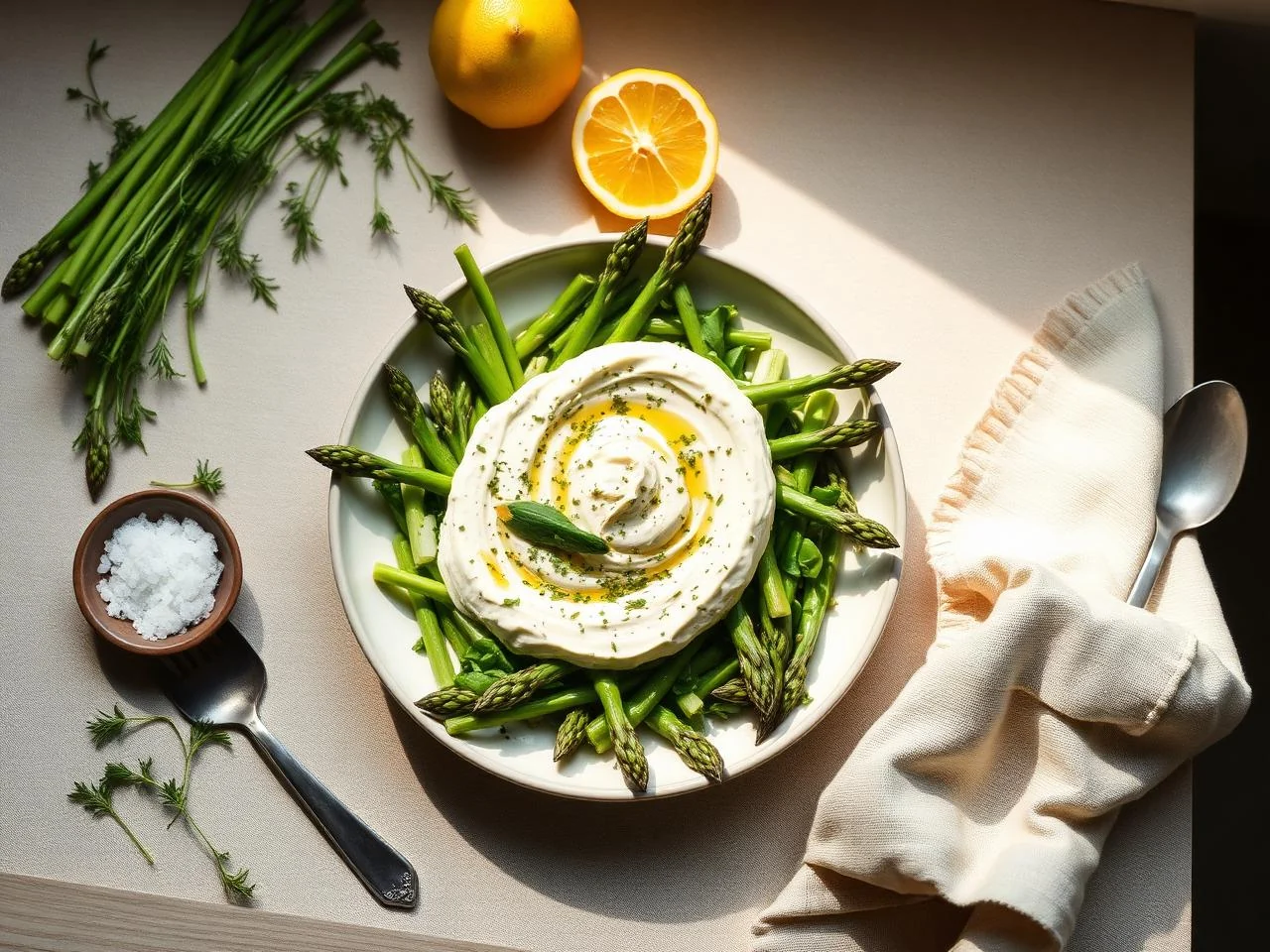 Asparagus And Lemon Dip