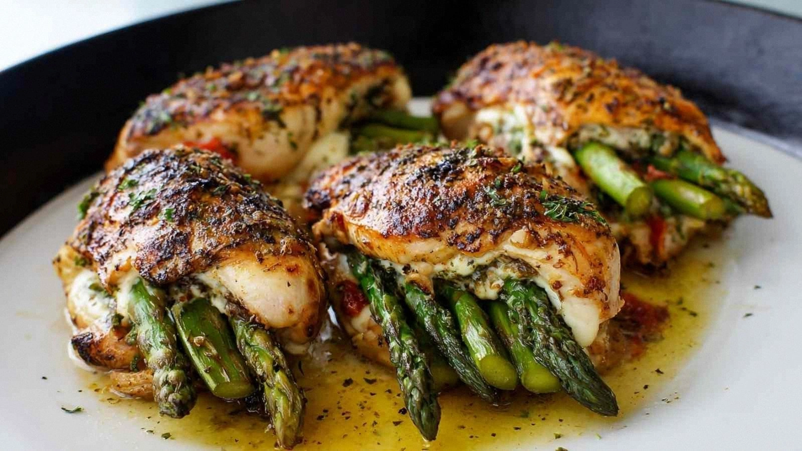 Asparagus & Cheese Stuffed Chi