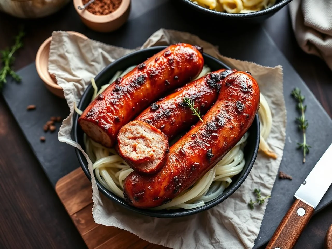 Austrian Sausage And Sauerkraut