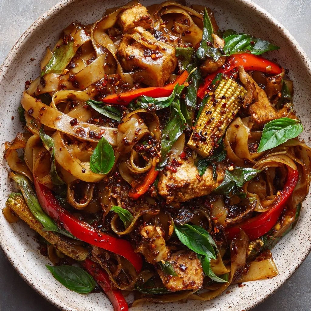 Authentic Thai Drunken Noodles