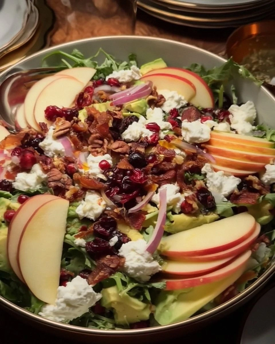 Autumn Harvest Honeycrisp Apple and Feta Salad
