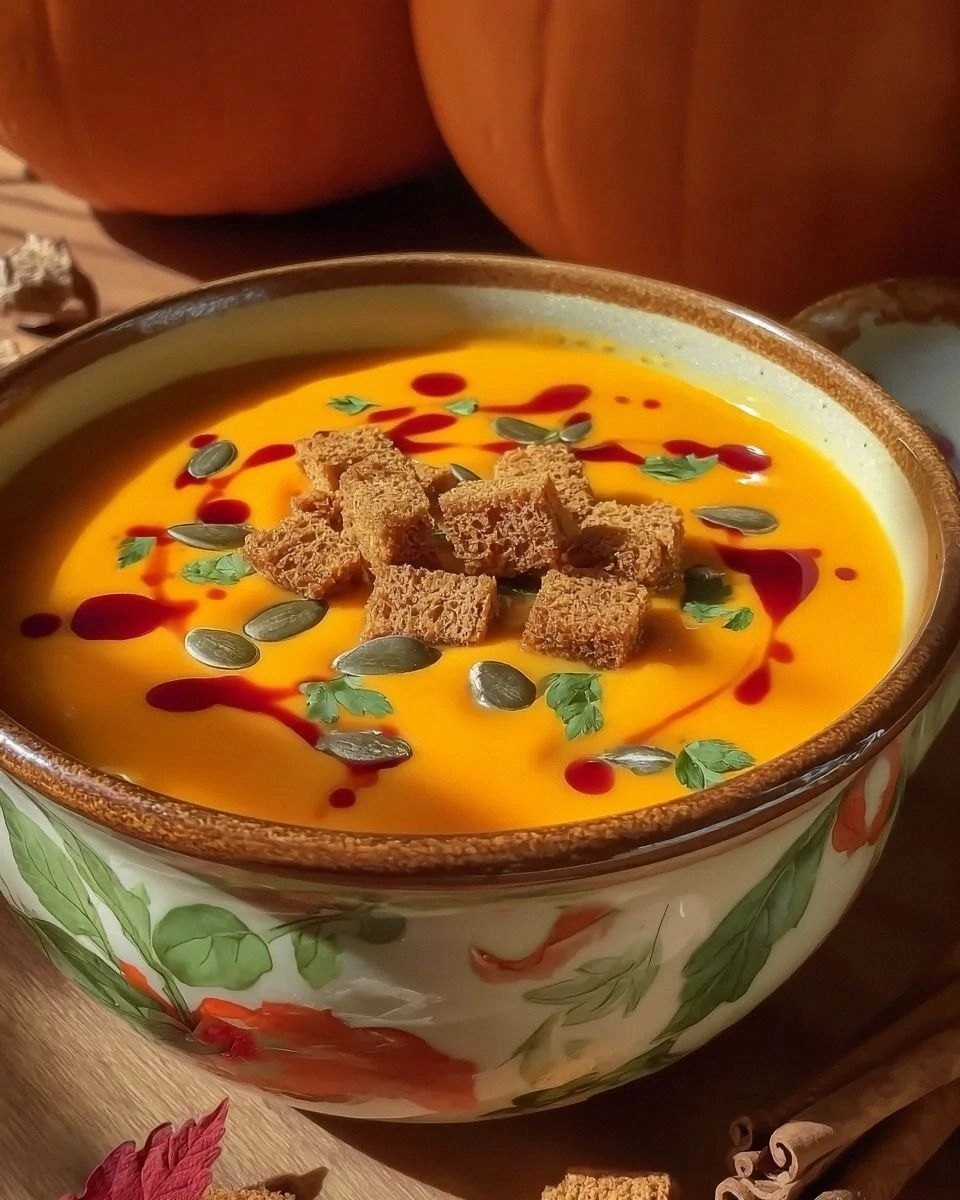 Autumn-Spiced Roasted Pumpkin Soup