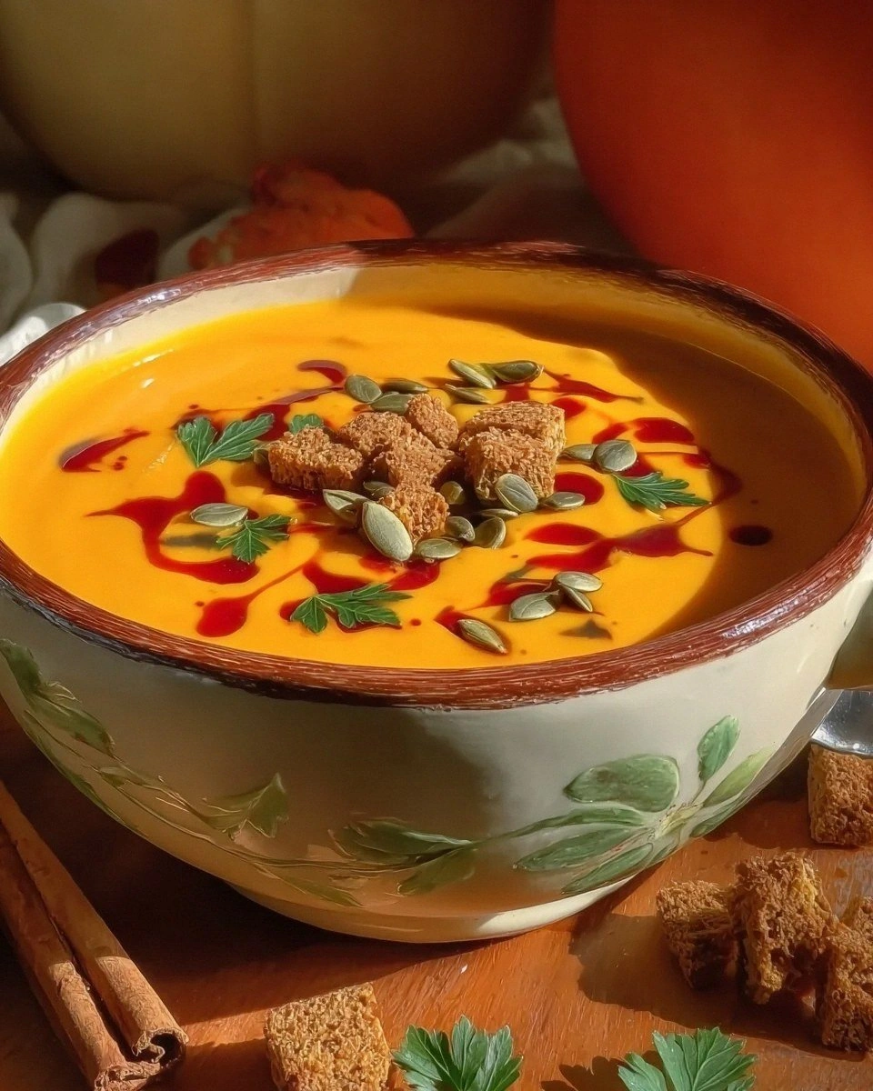 Autumn-Spiced Roasted Pumpkin Soup