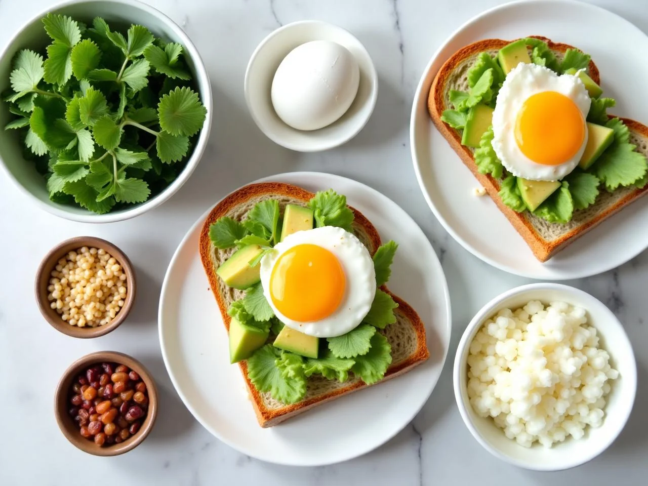Ingredients for Avocado Toast with Poached Egg
