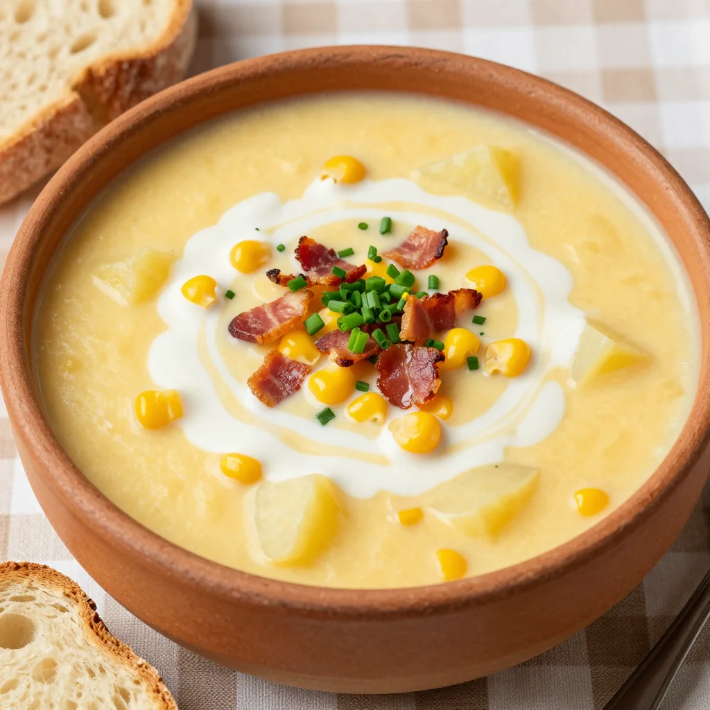 Creamy Corn Chowder for a Warm Game Day Dinner