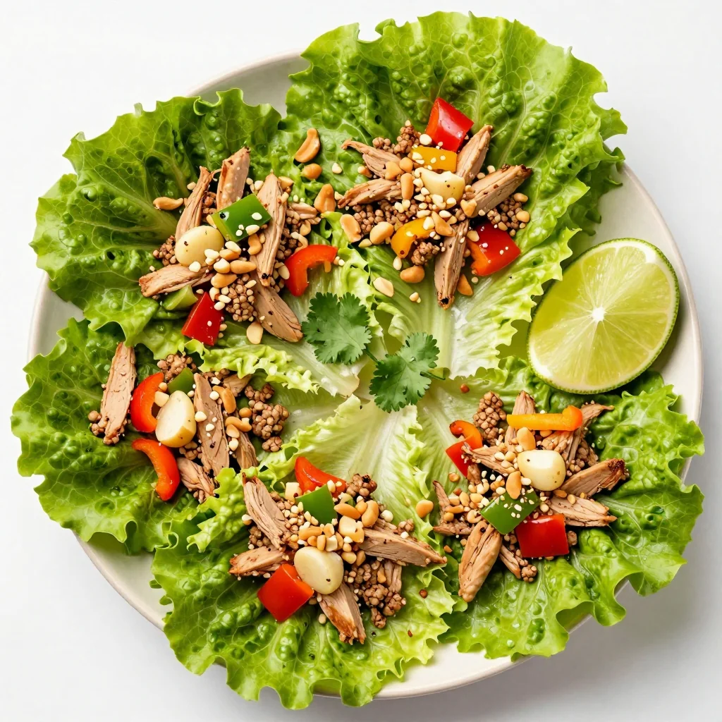 Healthy Turkey Lettuce Wraps for New Year Reset