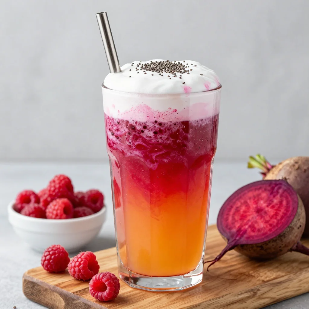 Golden Beet And Berry Detox Smoothie For Glow