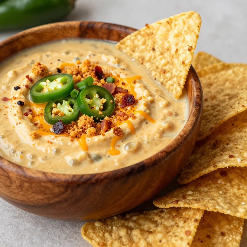 Cozy NFL Playoff Night Jalapeno Popper Soup Dip