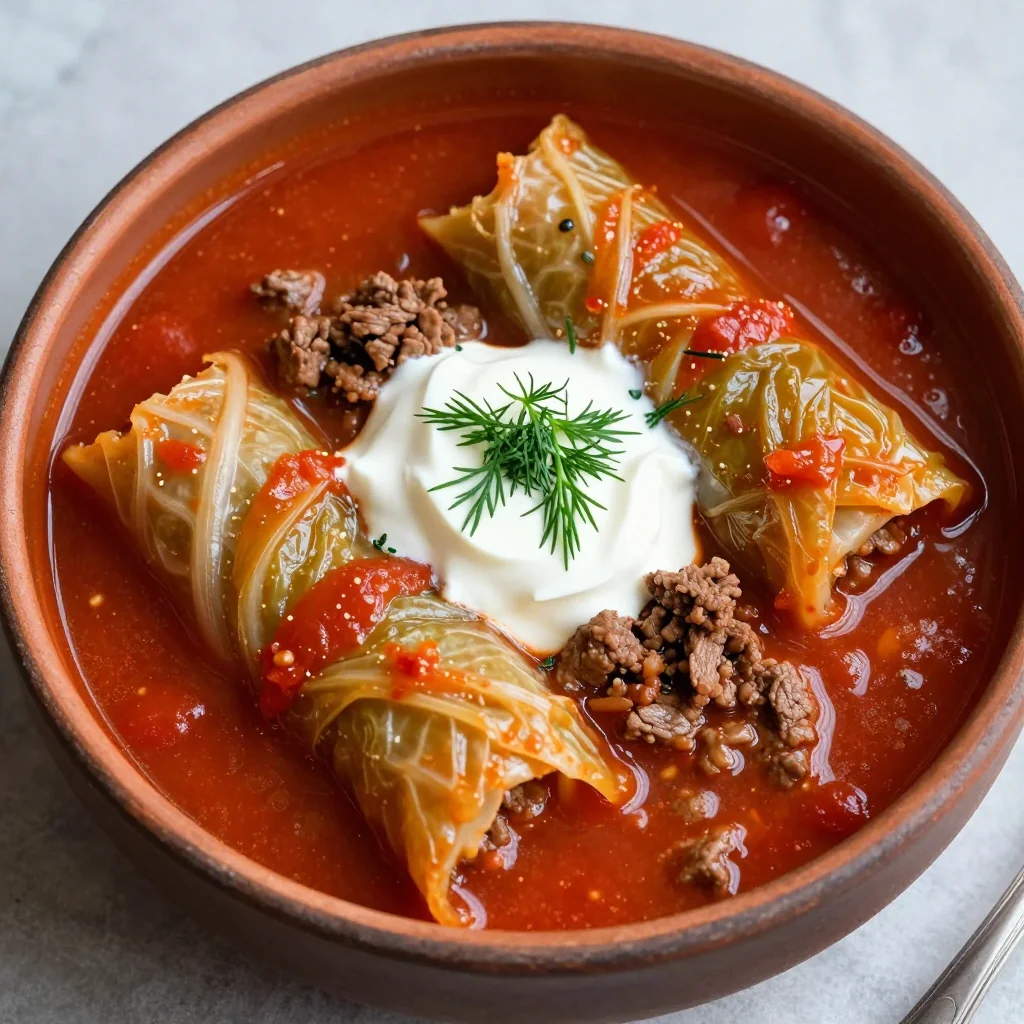 Budget Friendly Cabbage Roll Soup Without the Rolling