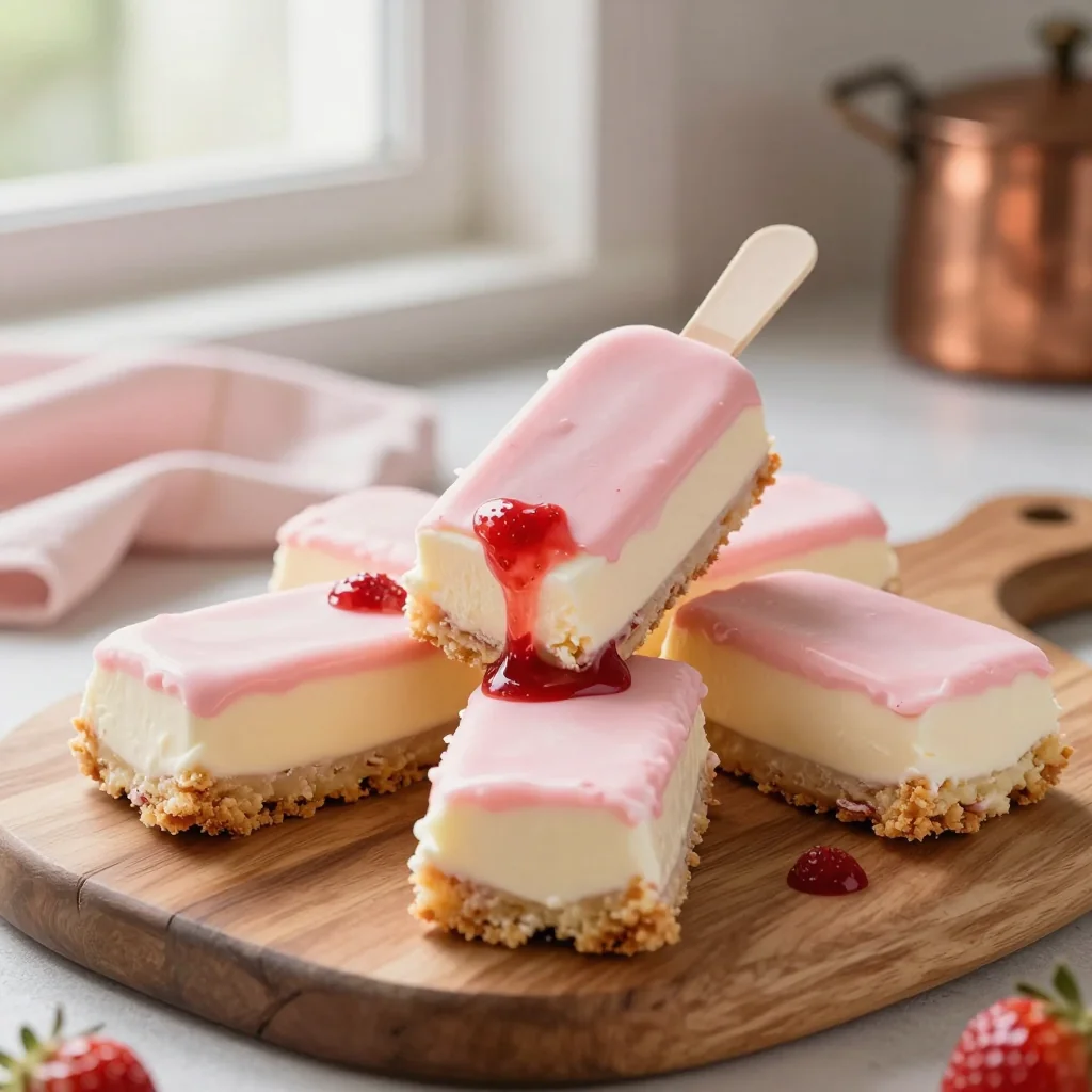 Strawberry Shortcake Ice Cream Bars