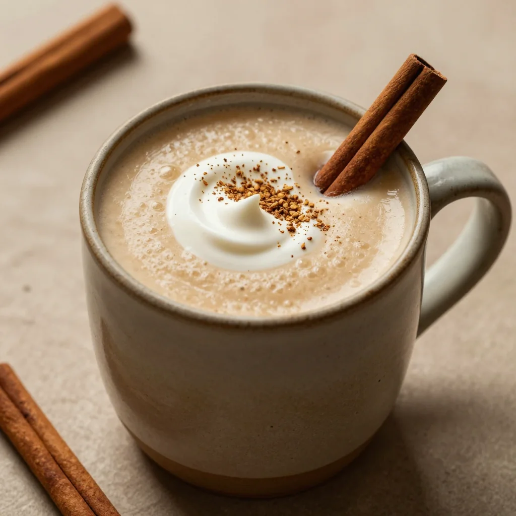 Warm Spiced Chai Smoothie for Winter Comfort in a Cup