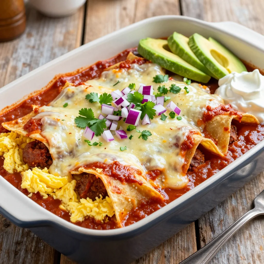 Hearty Breakfast Enchiladas for a Crowd-Pleaser