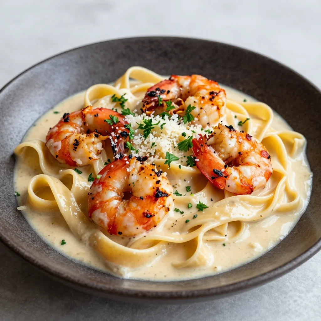 Cajun Shrimp Pasta with a Light Creamy Sauce