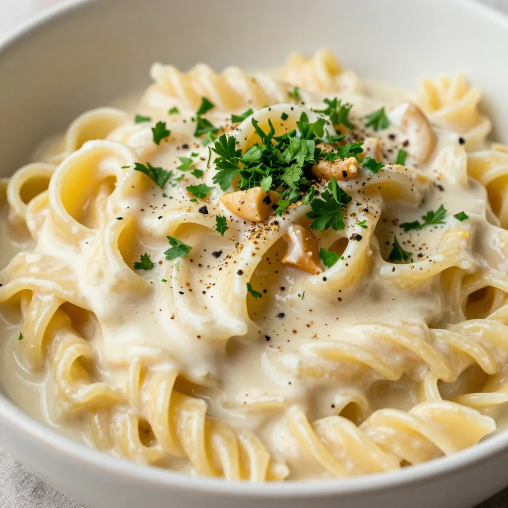 Creamy Cashew Alfredo Pasta That's Dairy Free Dreamy