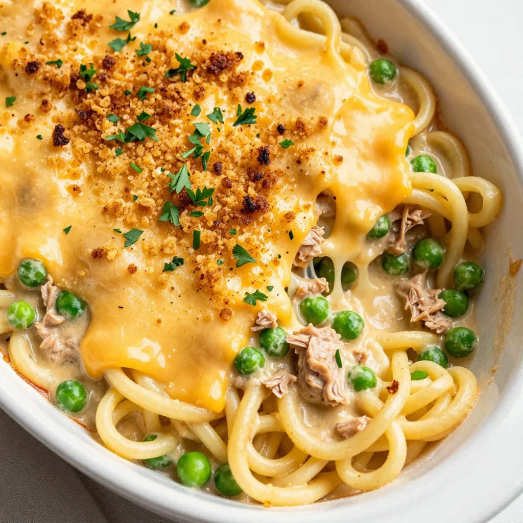 Easy Cheesy Tuna and Noodle Casserole for a Comfort Food Classic