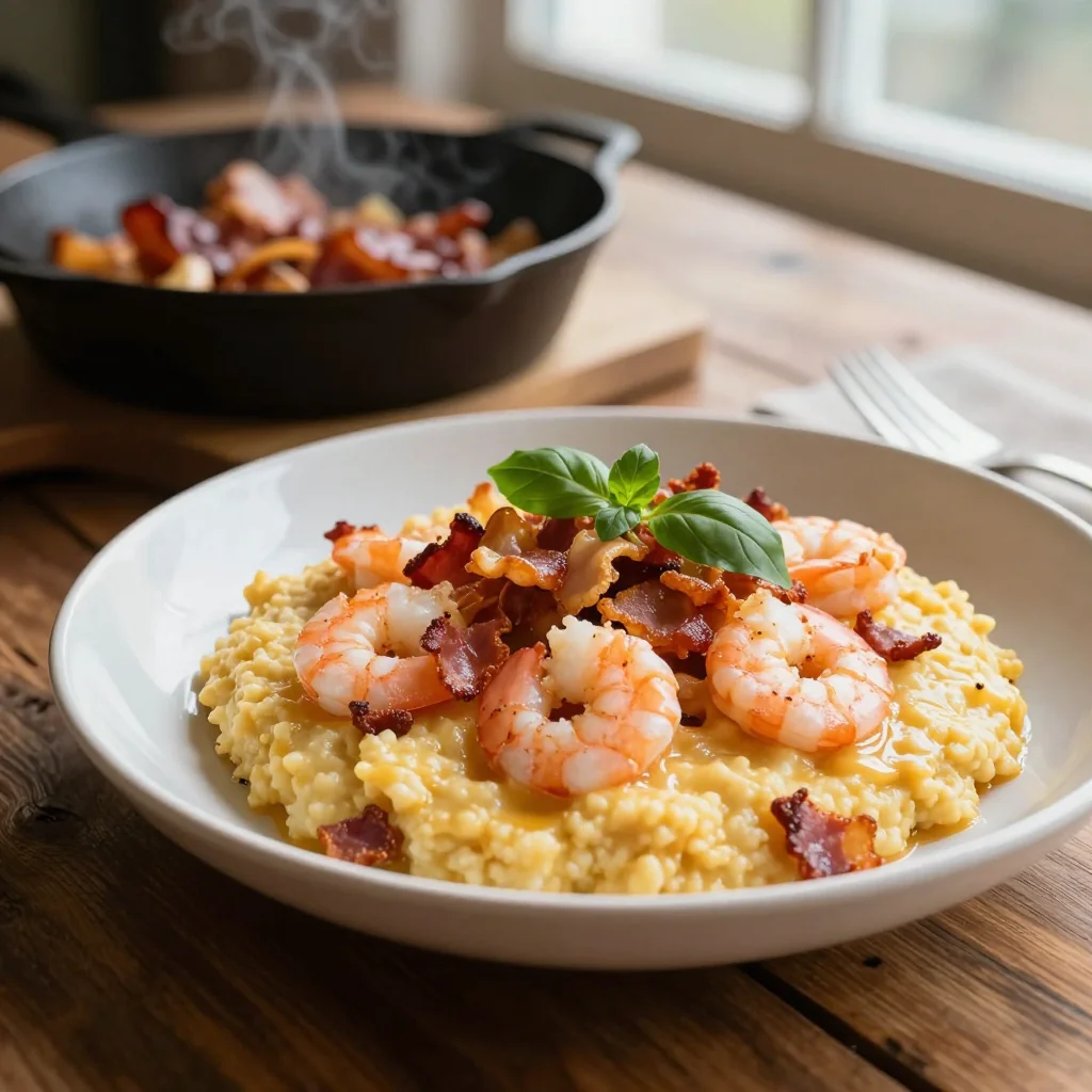 Shrimp and Grits with Bacon