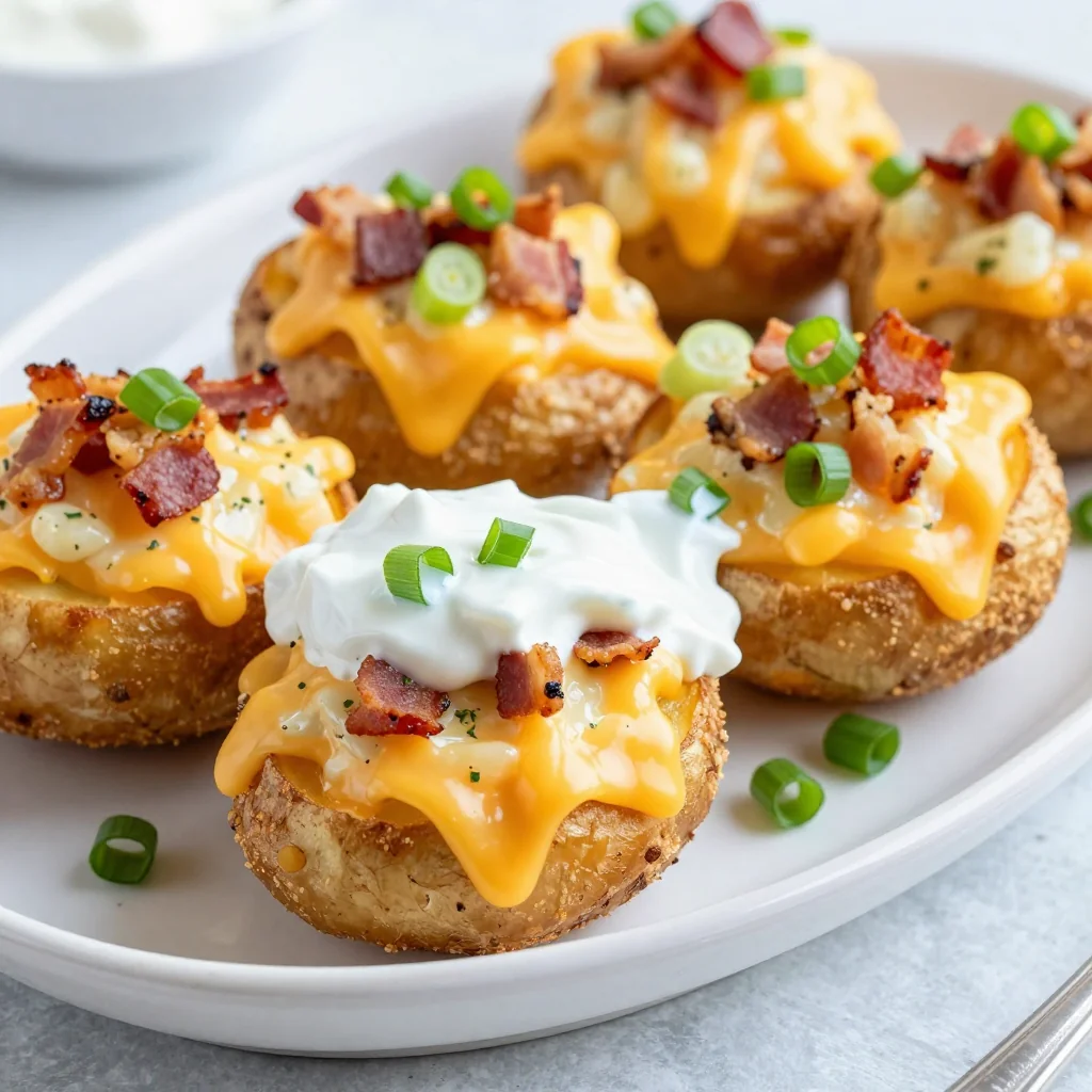 Nfl Playoff Loaded Potato Skins with Greek Yogurt