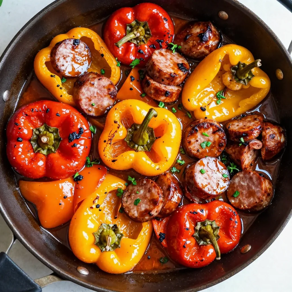 Easy One-Pan Sausage and Peppers for Dinner